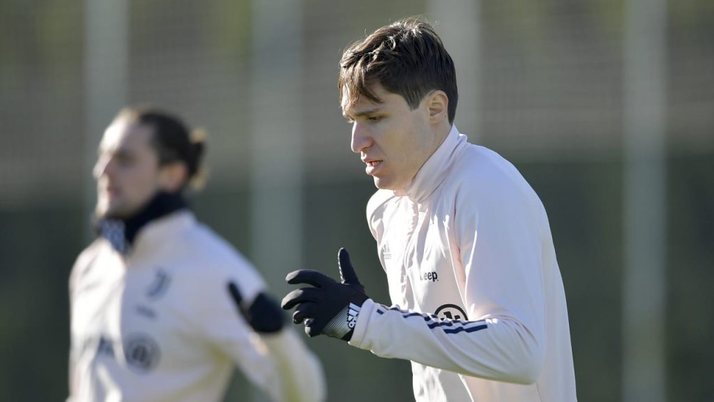 Chiesa entrainement Juventus