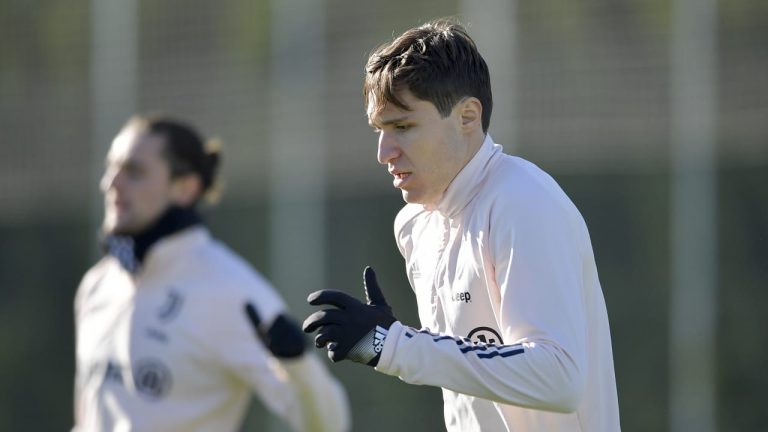 Chiesa entrainement Juventus