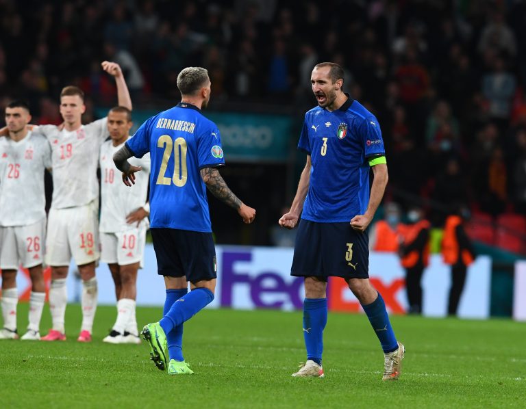 Chiellini et Bernardeschi s&rsquo;expriment avant la demi-finale de Nations League