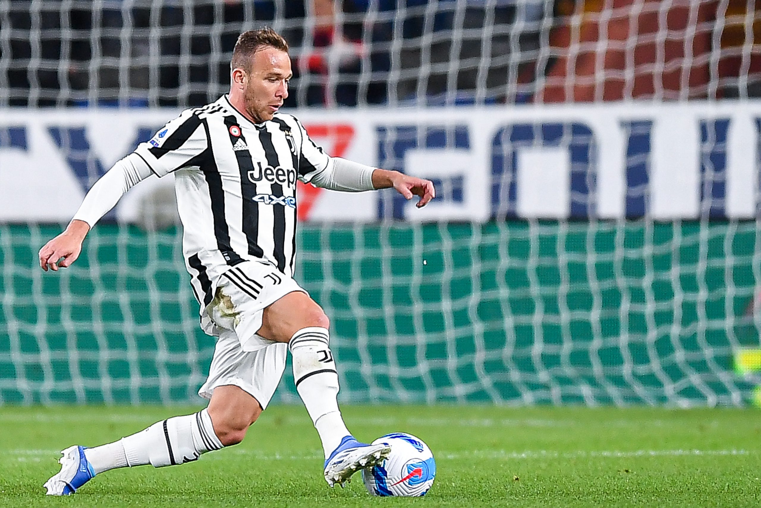 GENOA, ITALY - MAY 6: Arthur Melo of Juventus is seen in action during the Serie A match between Genoa CFC and Juventus at Stadio Luigi Ferraris on April 30, 2022 in Genoa, Italy. (Photo by Getty Images)