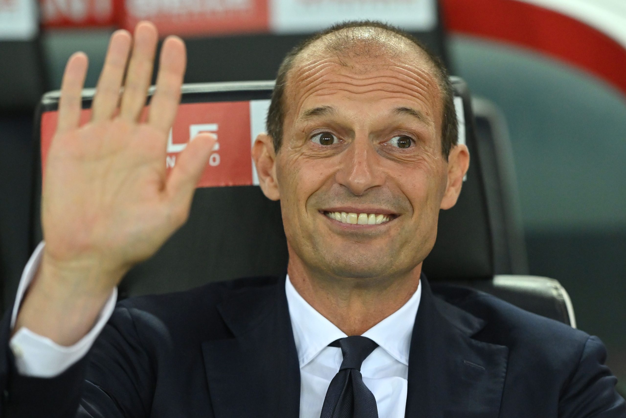 UDINE, ITALY - JUNE 04: Massimiliano Allegri head coach of Juventus looks on during the Serie A match between Udinese Calcio and Juventus at Dacia Arena on June 04, 2023 in Udine, Italy. (Photo by Alessandro Sabattini/Getty Images)