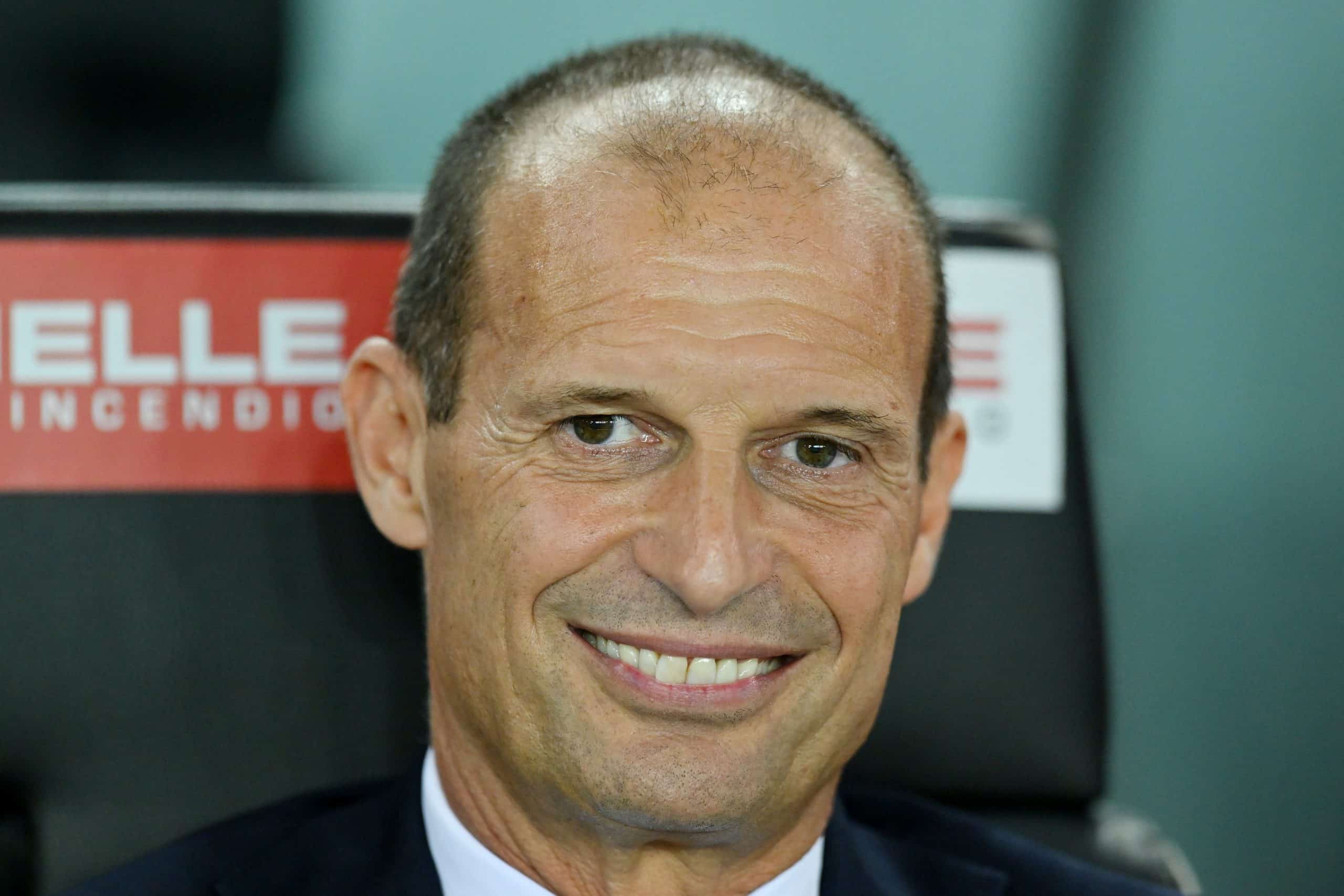 UDINE, ITALY - AUGUST 20: Massimiliano Allegri, Manager of Juventus during the Serie A TIM match between Udinese Calcio and Juventus at Dacia Arena on August 20, 2023 in Udine, Italy. (Photo by Alessandro Sabattini/Getty Images)