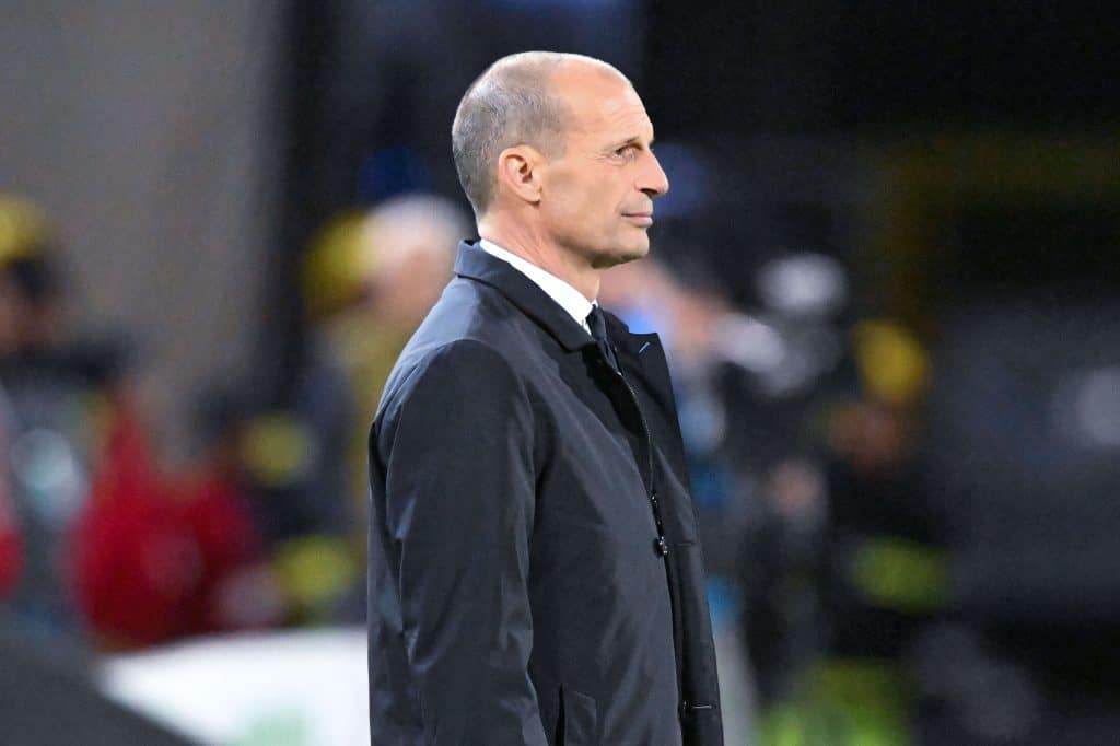 Lazio / Juventus : Massimiliano Allegri devant la presse avant la demi-finale retour de Coupe d&rsquo;Italie