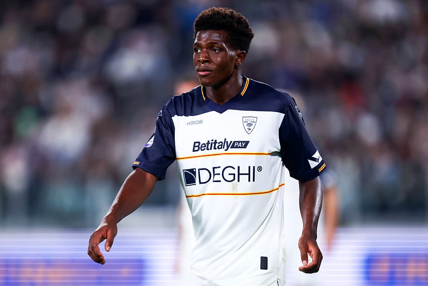 Patrick Dorgu of Us Lecce
