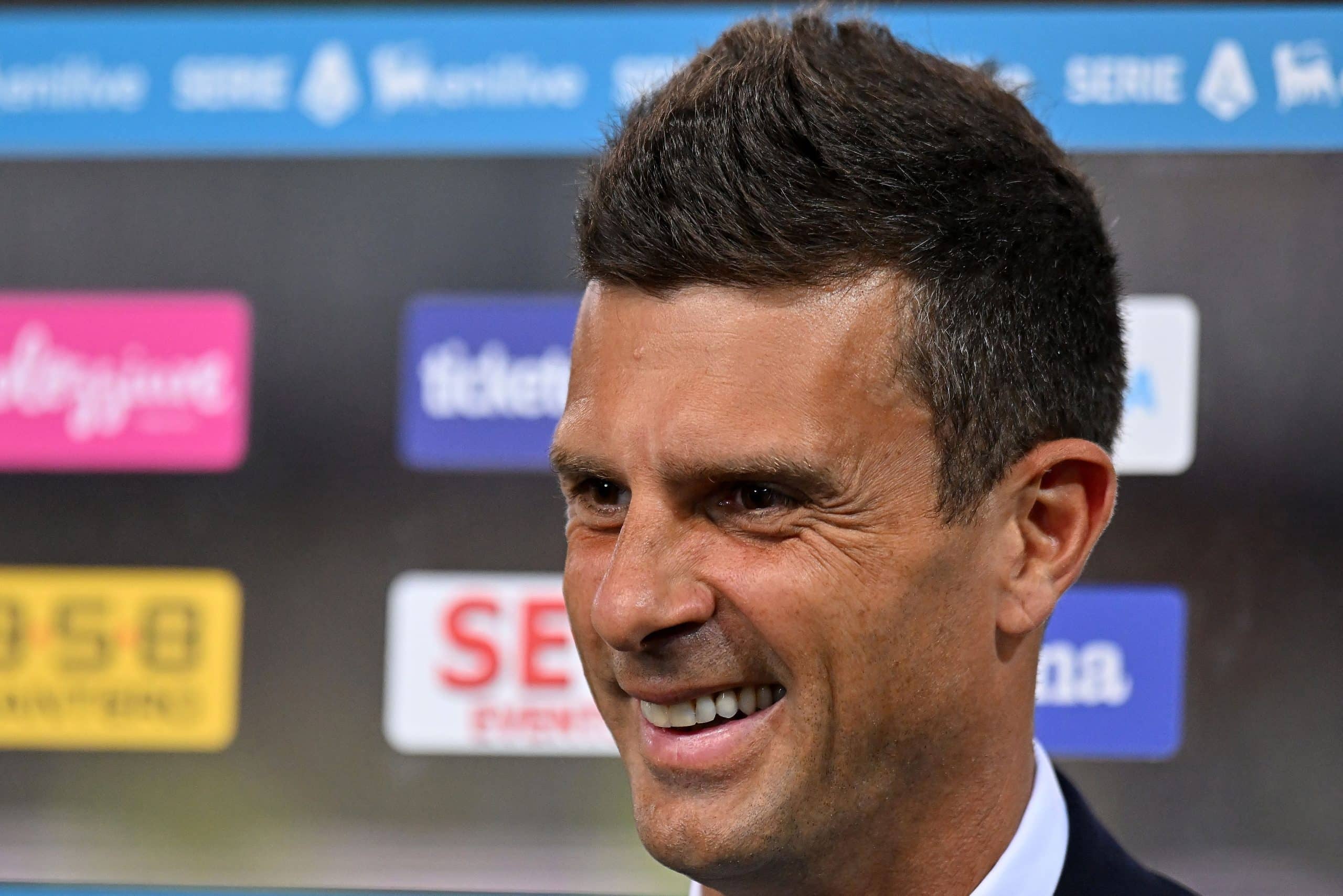 VERONA, ITALY - AUGUST 26:Thiago Motta head coach of Juventus during the Serie A match between Hellas Verona and Juventus at Stadio Marcantonio Bentegodi on August 26, 2024 in Verona, Italy. (Photo by Alessandro Sabattini/Getty Images)