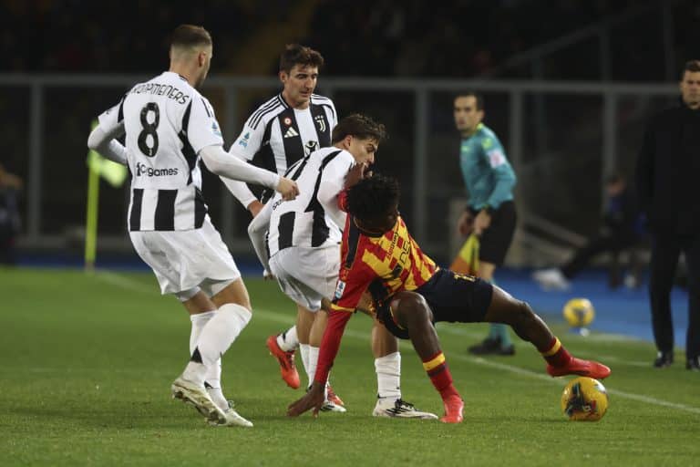 Une Juventus très décevante repart avec le point du nul à Lecce