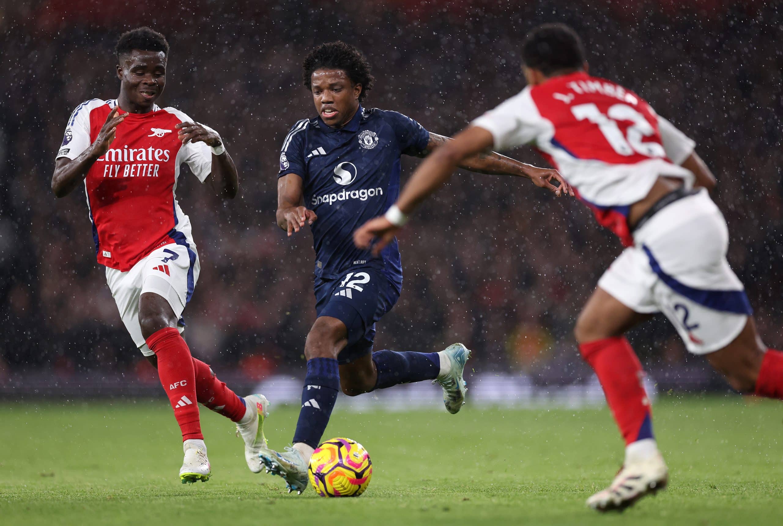 Tyrell Malacia of Manchester United (Photo by Julian Finney/Getty Images)