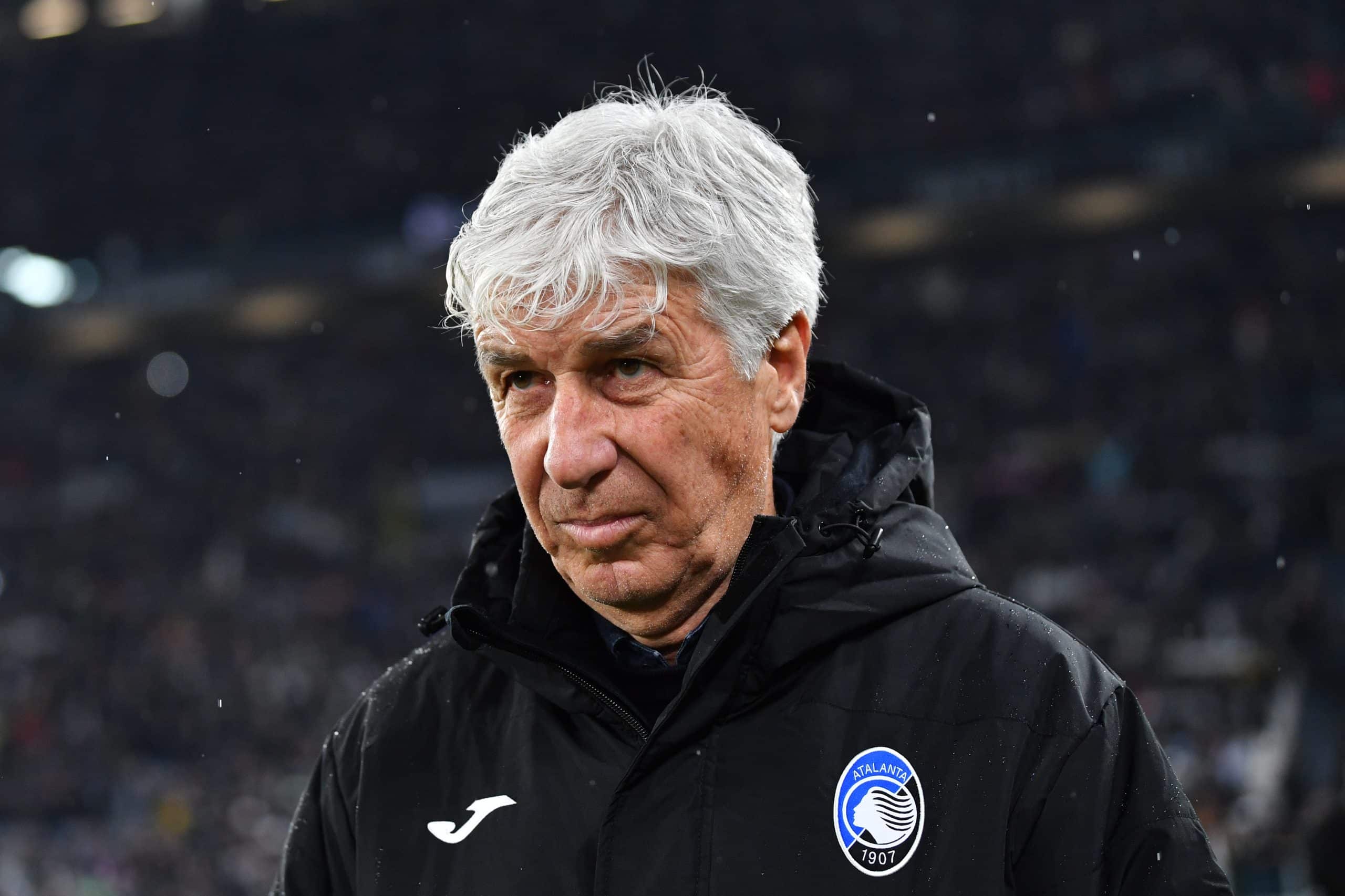 TURIN, ITALY - MARCH 09: Gian Piero Gasperini, Head Coach of Atalanta, looks on prior to the Serie A match between Juventus and Atalanta at the Allianz Stadium on March 09, 2025 in Turin, Italy. (Photo by Valerio Pennicino/Getty Images)