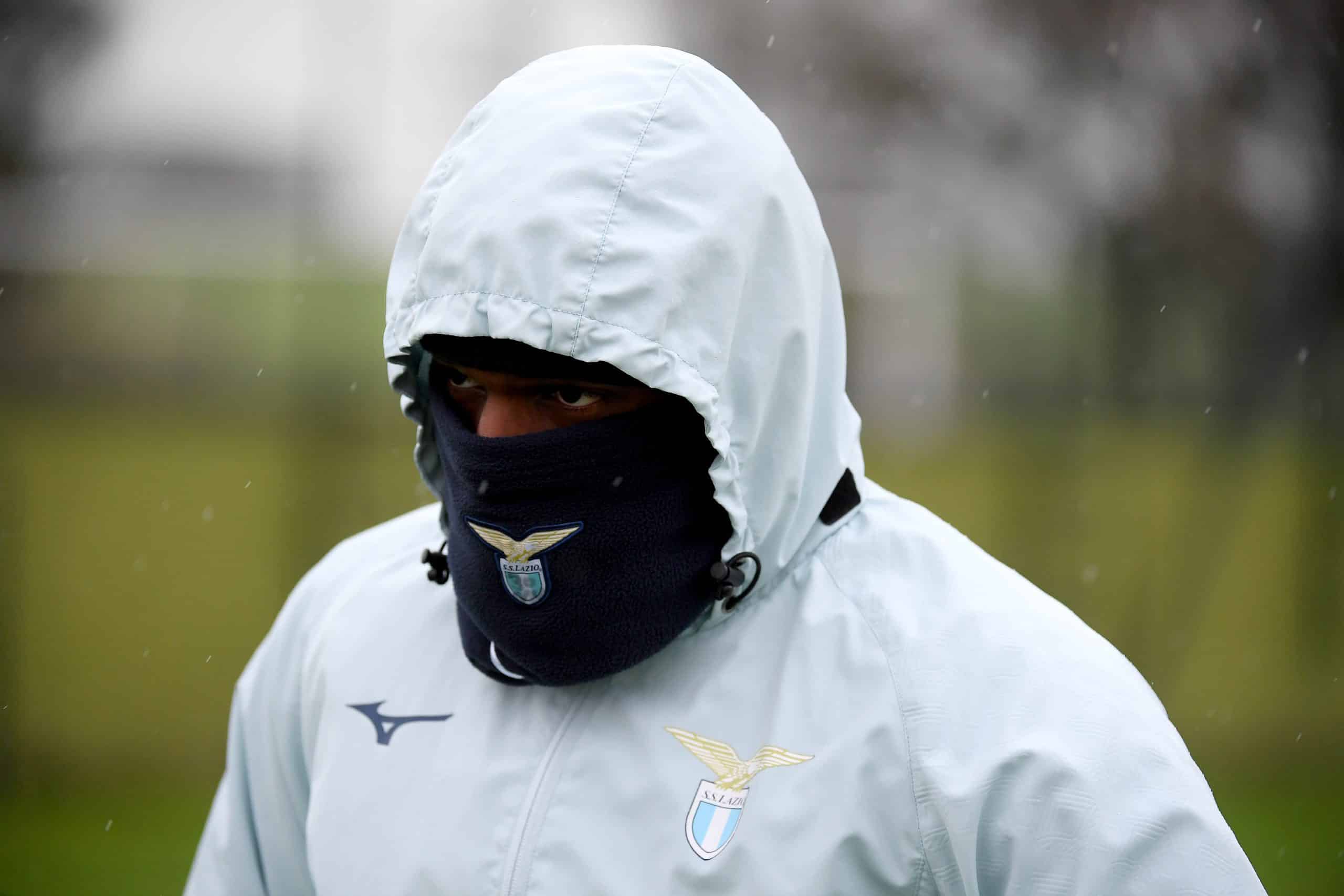 ROME, ITALY - MARCH 12: Nuno Tavares of SS Lazio during the UEFA 2024/25 Round of 16 match between SS Lazio and Viktoria Plzen training session at the Formello sport Centre on March 12, 2025 in Rome, Italy. (Photo by Marco Rosi - SS Lazio/Getty Images)