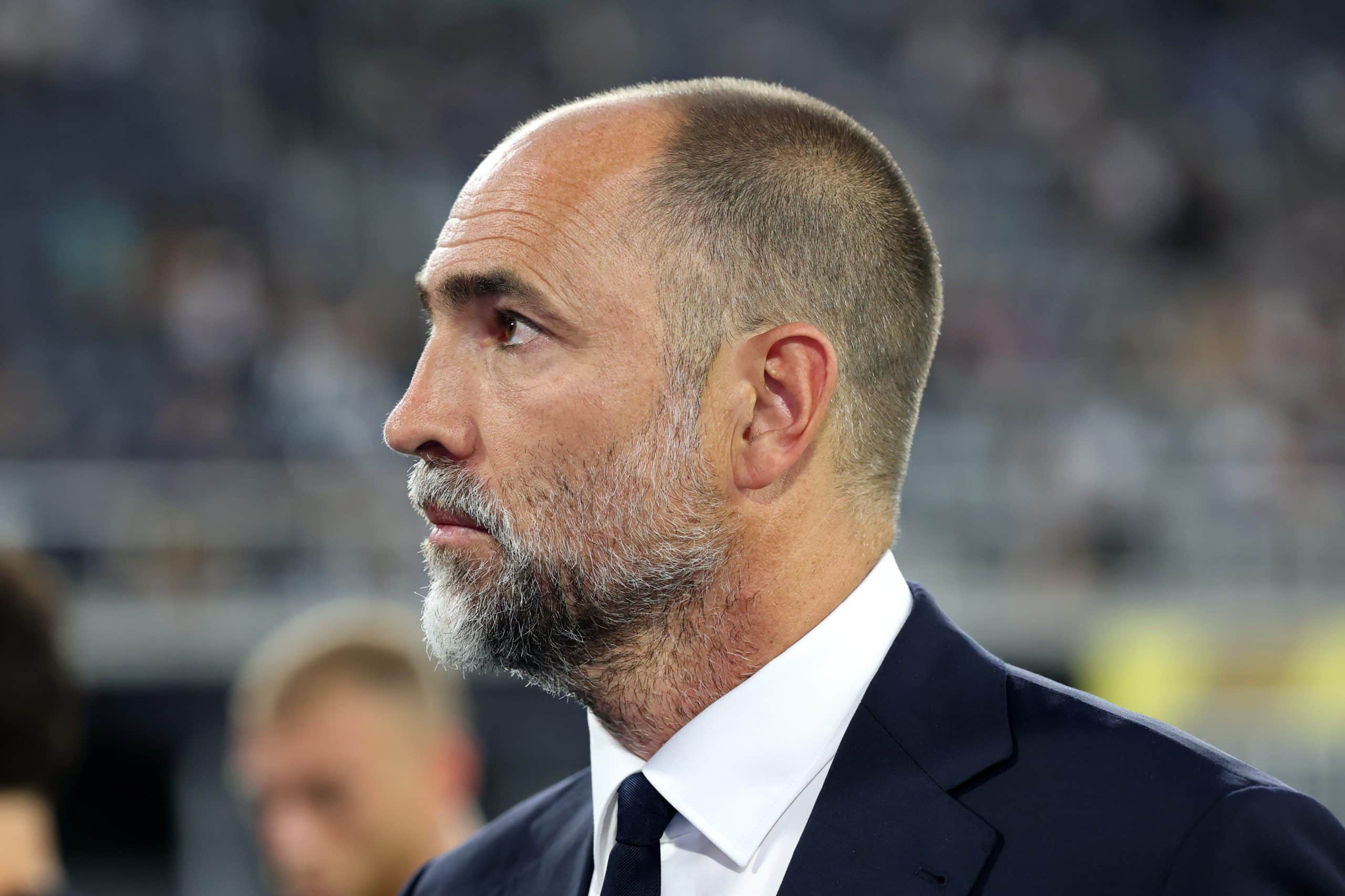 WASHINGTON, DC - JUNE 18: Igor Tudor, Head Coach of Juventus FC, looks on prior to during the FIFA Club World Cup 2025 group G match between Al Ain FC and Juventus FC at Audi Field on June 18, 2025 in Washington, DC. (Photo by Kevin C. Cox/Getty Images)