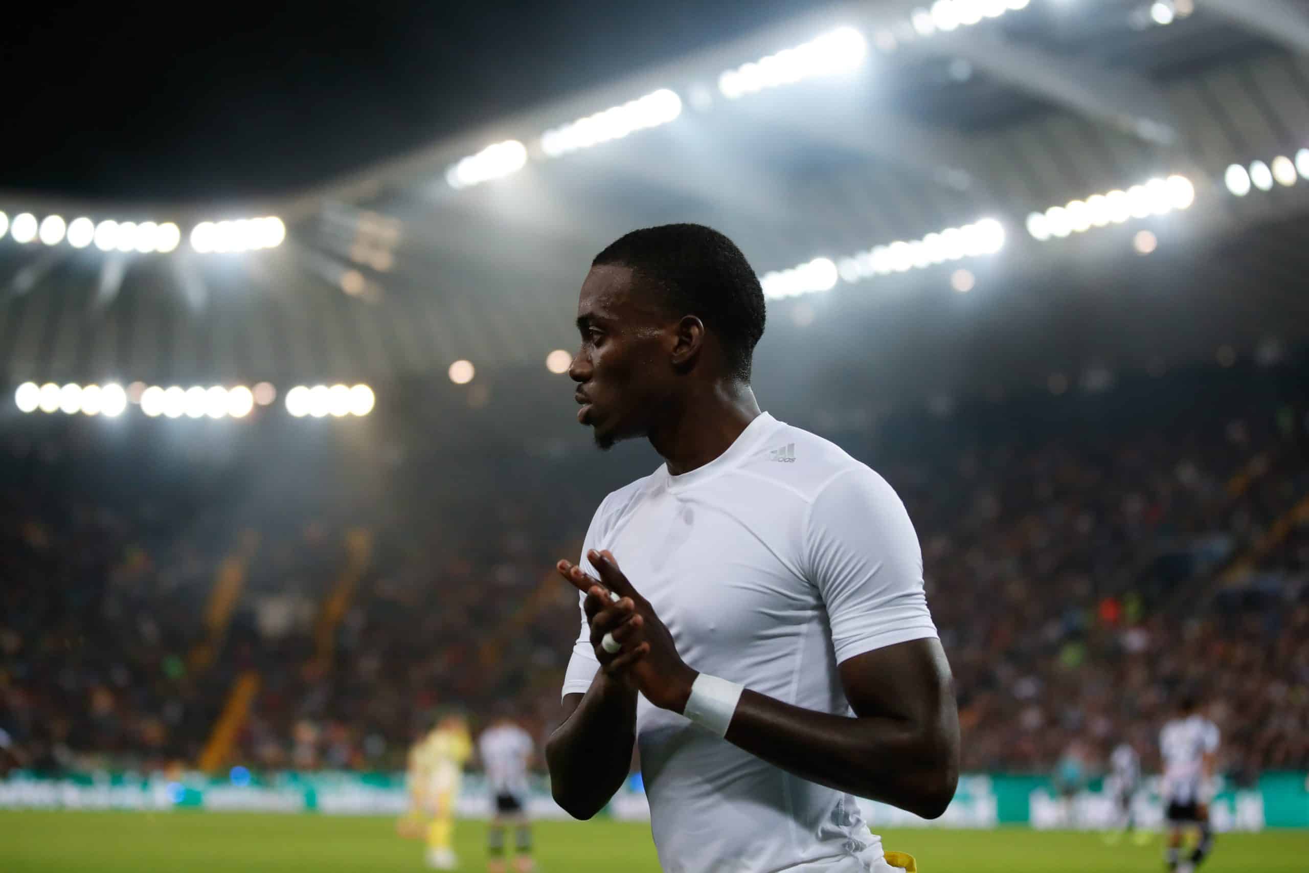UDINE, ITALY - NOVEMBER 02: Timothy Weah of Juventus leaves the pitch after being substituted during the Serie A match between Udinese and Juventus at Stadio Friuli on November 02, 2024 in Udine, Italy. (Photo by Timothy Rogers/Getty Images)