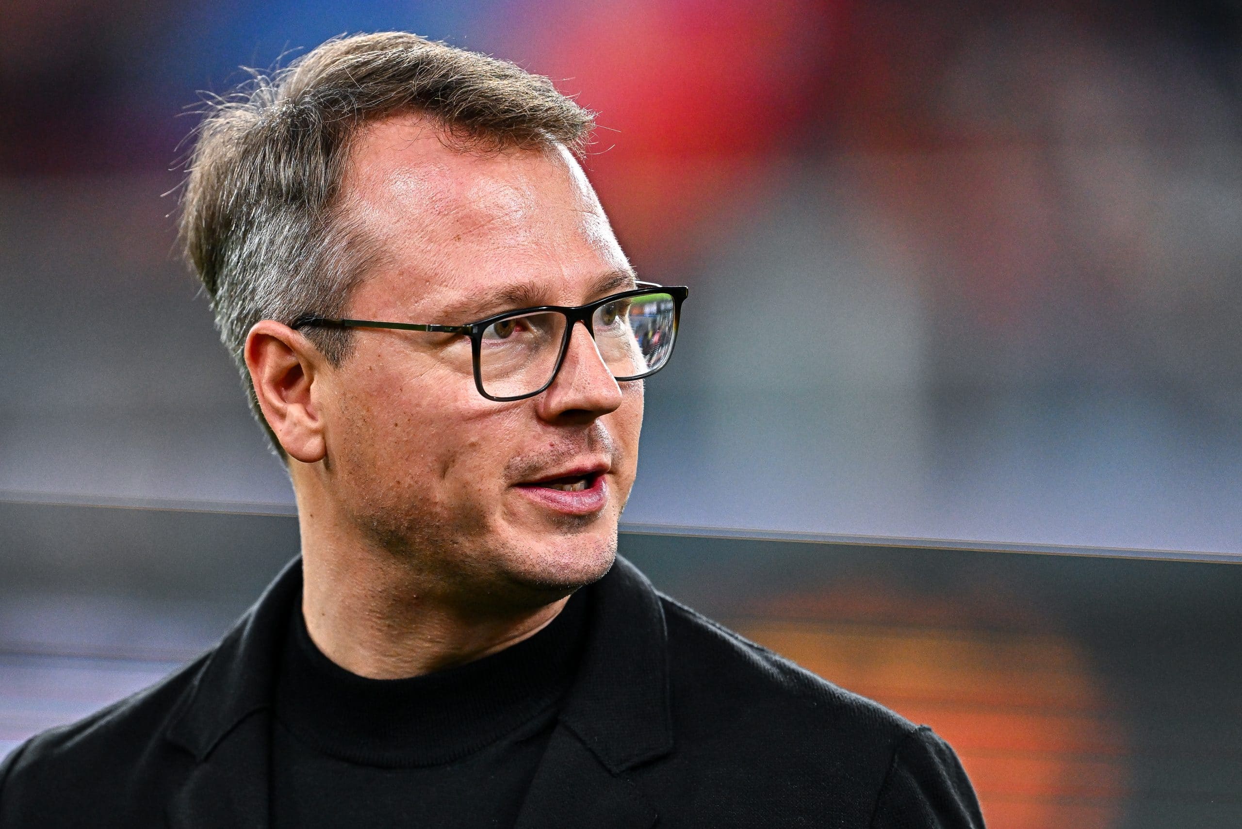 GENOA, ITALY - OCTOBER 27: Johannes Spors, group sporting director of Genoa, looks on prior to kick-off in the Serie A TIM match between Genoa CFC and US Salernitana at Stadio Luigi Ferraris on October 27, 2023 in Genoa, Italy. (Photo by Simone Arveda/Getty Images)