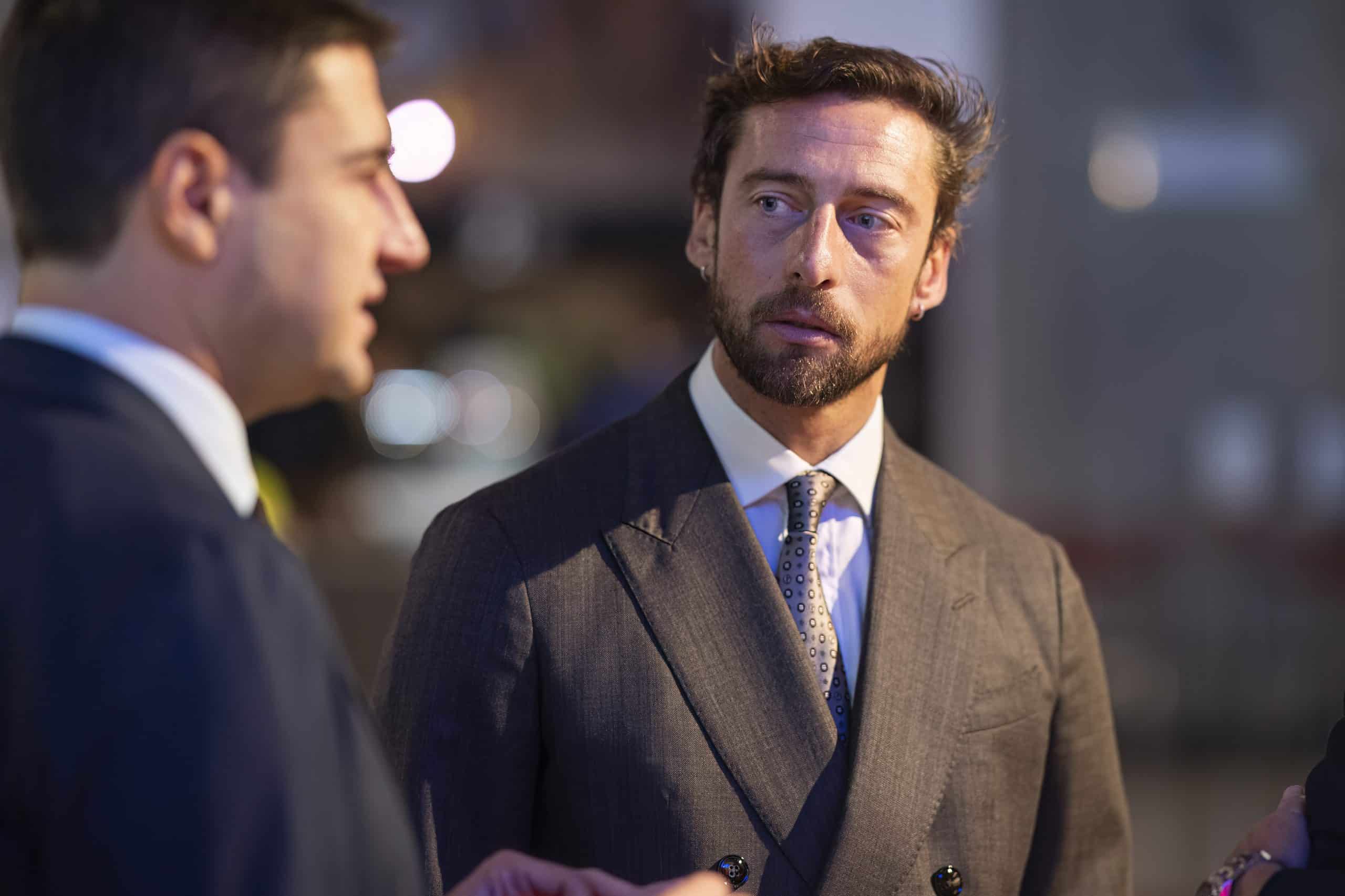 TURIN, ITALY - NOVEMBER 14:Former Juventus football player Claudio Marchisio attends a Charity brunch and auction at Mole Antonelliana during the Nitto ATP Finals 2023 on November 14, 2023 in Turin, Italy. (Photo by Giorgio Perottino/Getty Images for Citta Di Torino)