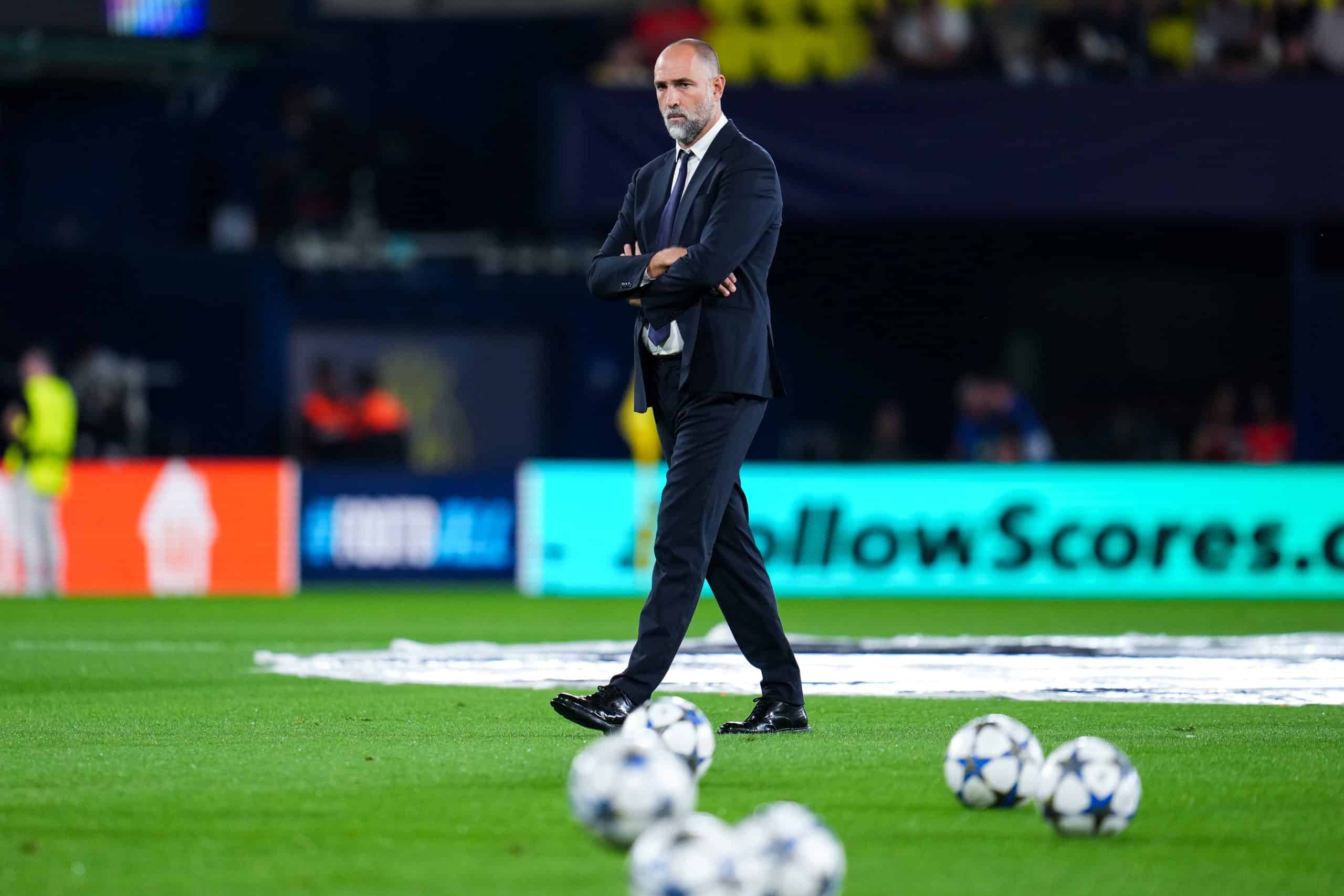 VILLARREAL, SPAIN - OCTOBER 01: Igor Tudor, Head coach of Juventus looks on prior to the UEFA Champions League 2025/26 League Phase MD2 match between Villarreal CF and Juventus at Estadio de la Ceramica on October 01, 2025 in Villarreal, Spain. (Photo by Aitor Alcalde/Getty Images)