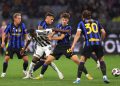Randal Kolo Muani sous le maillot de la Juventus face à l'Inter Milan