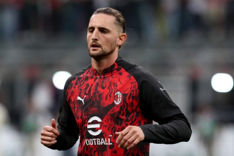 Adrien Rabiot (AC Milan) lors d'un précédent Milan-Juventus. Photo by Marco Luzzani/Getty Images
